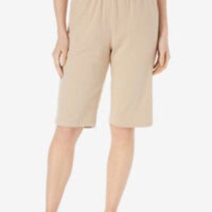 Plus Size Linen Shorts 